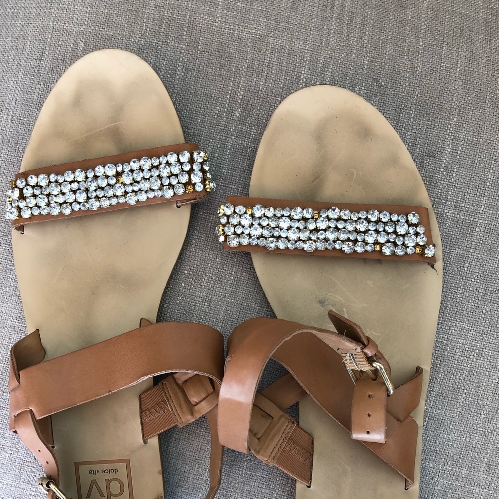 Size 9 dolce vita jeweled sandals.